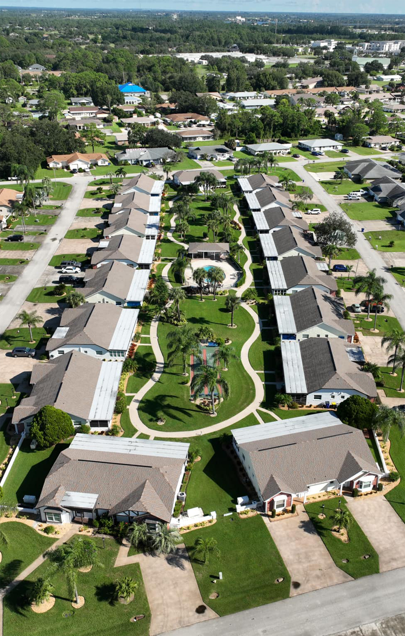 Residential Neighborhood of Shingle Roofing Installations.